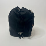 Prada Black Nylon Bucket Pouch