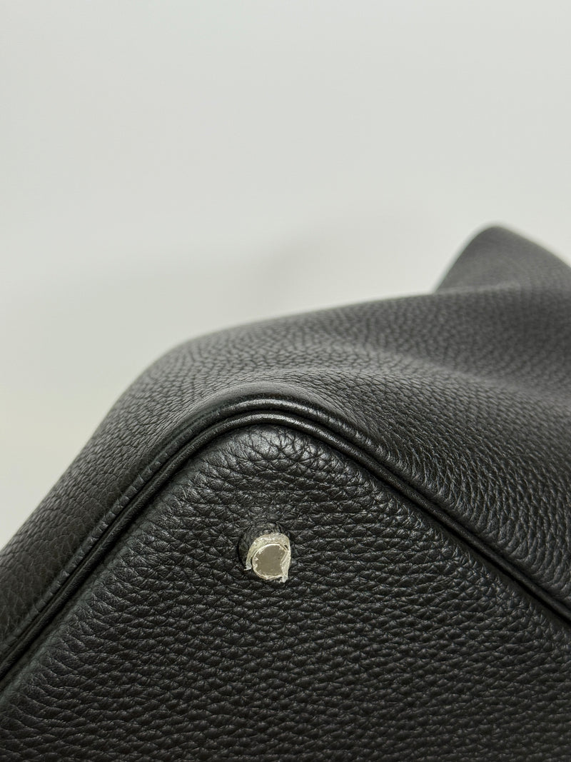 Hermès Picotin 22 In Black Clemence Leather With PHW