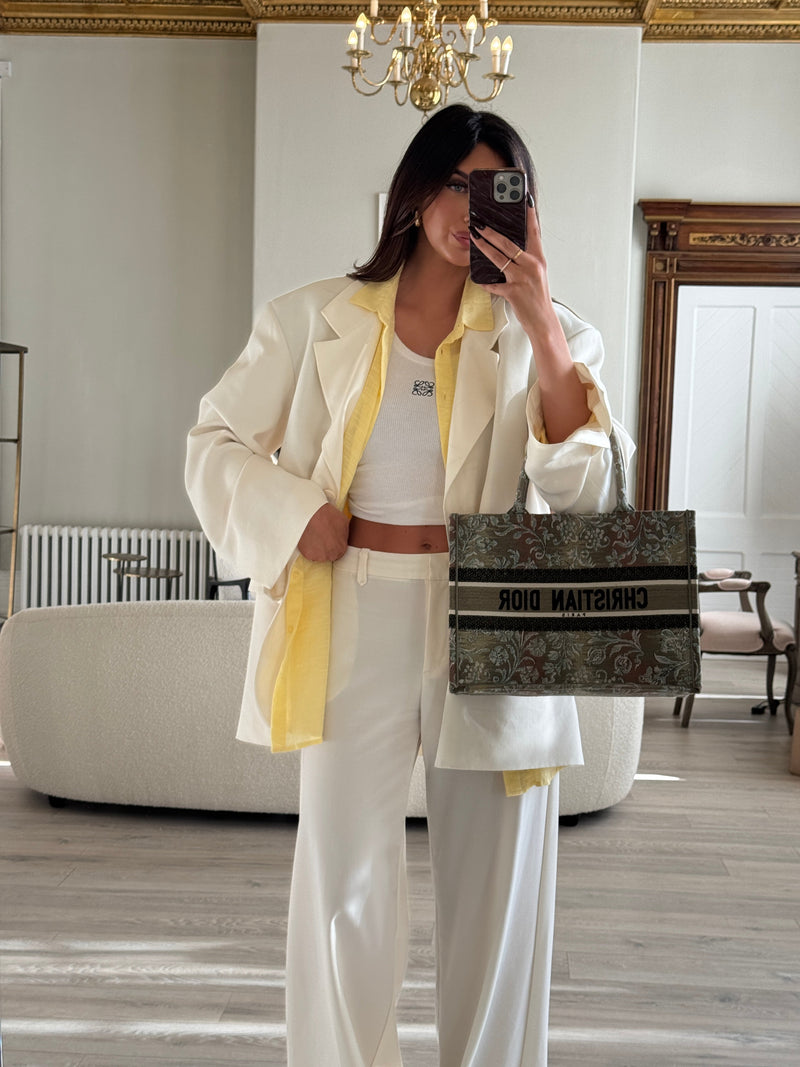 Christian Dior Embroidered Medium Brocart Book Tote