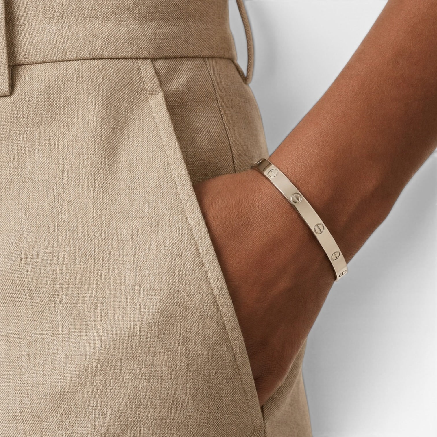 Cartier Love Bracelet in White Gold - Classic Model