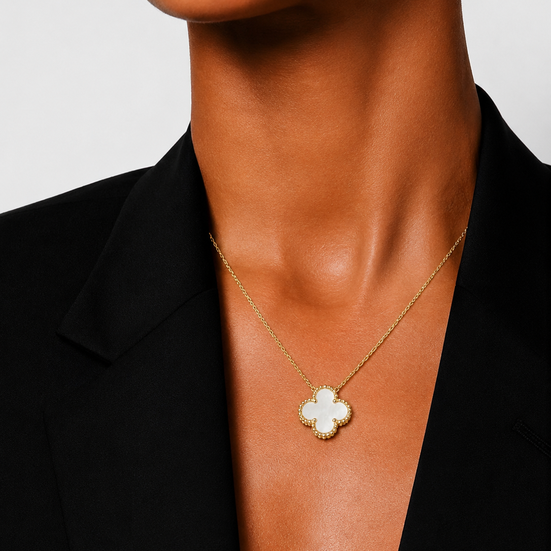 Van Cleef & Arpels Vintage Alhambra Gold & Mother-Of-Pearl Necklace