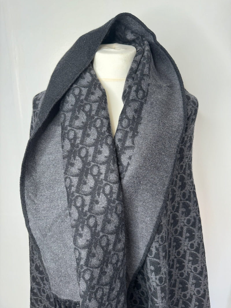 Christian Dior Oblique Wool Blanket Scarf