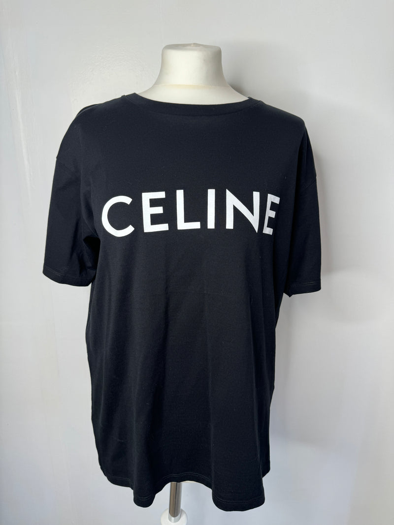 Celine Logo T-Shirt (Size S/ UK 36)
