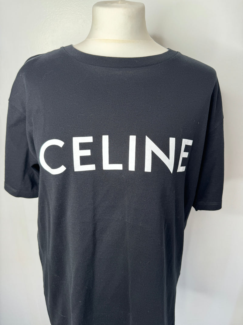 Celine Logo T-Shirt (Size S/ UK 36)