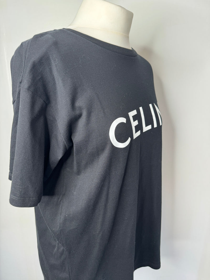 Celine Logo T-Shirt (Size S/ UK 36)