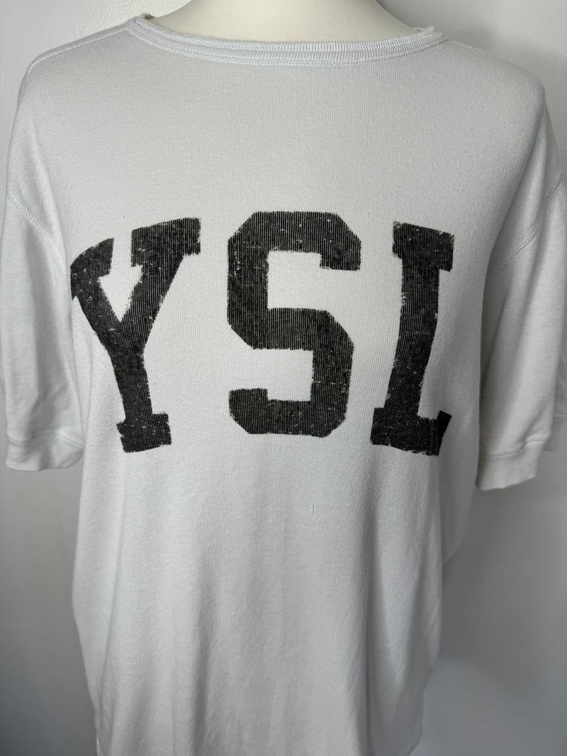 Saint Laurent Logo T-Shirt (Size M/ UK 12 )