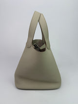 Hermès Picotin 22 In Beton Clemence Leather With PHW