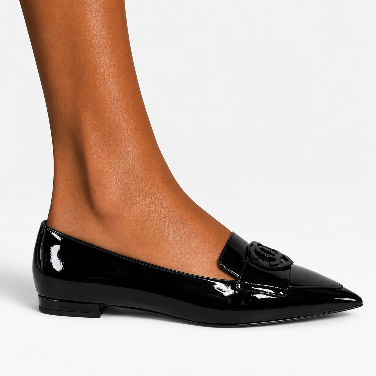 Chanel Black Patent Loafers (Size 39.5 / UK 6.5) 100% authentic and preloved in excellent condition