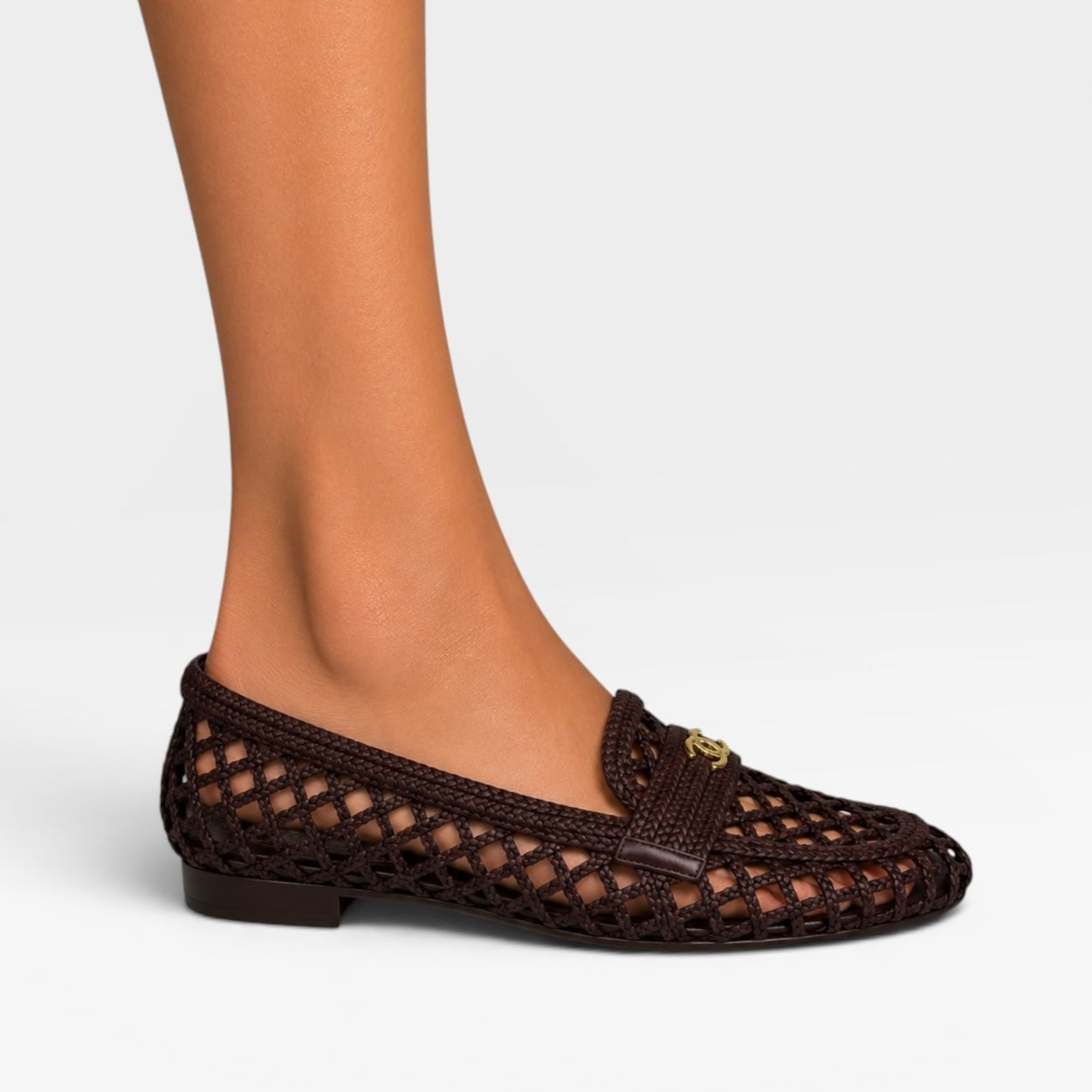 Chanel Loafers In Brown Lambskin Spring/Summer 26 Collection (Size 39.5 / UK6.5). Authentic and preloved in excellent condition