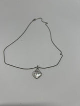 Tiffany & Co Silver Square Pendant Necklace