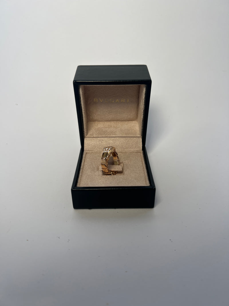 Bvlgari 18kt Rose Gold Serpenti Viper Ring (Size L)