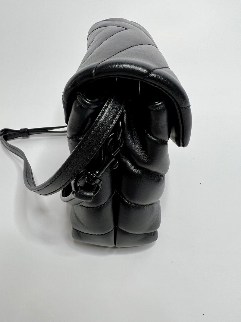 Saint Laurent Toy Lou In Black Leather