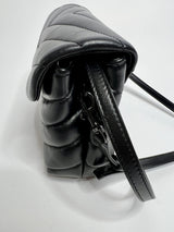 Saint Laurent Toy Lou In Black Leather