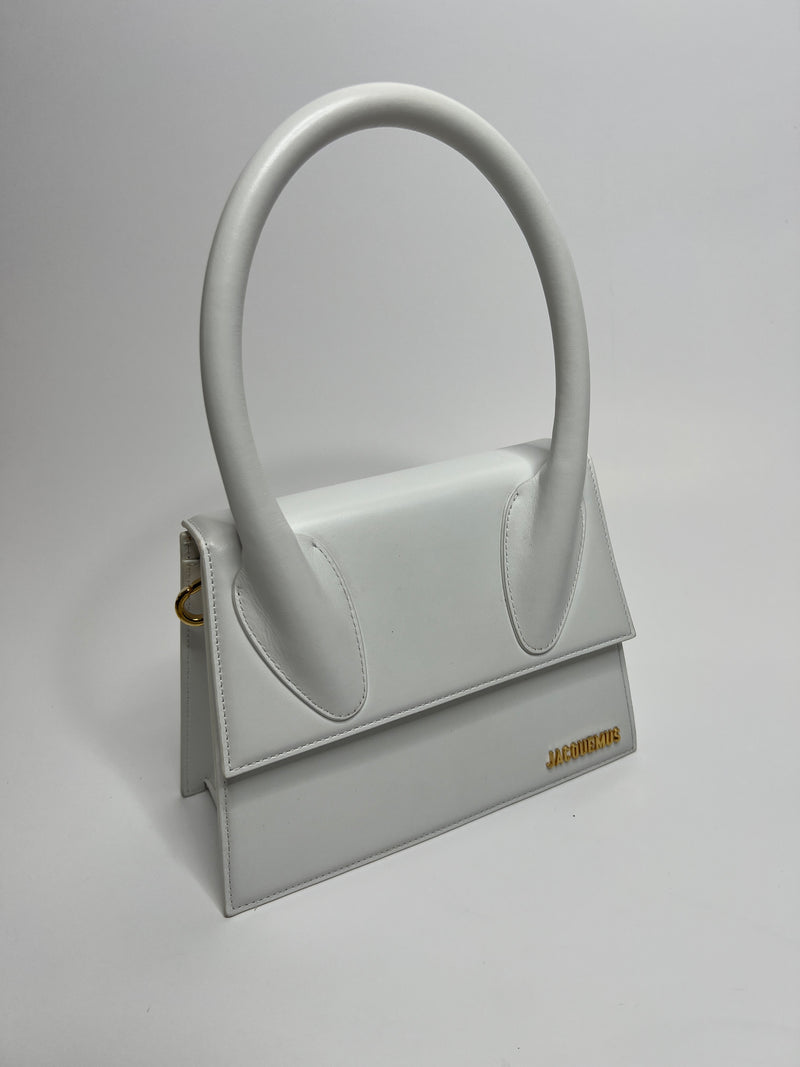 Jacquemus White Le grande Chiquito Bag