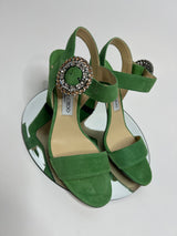 Jimmy Choo Mischa 85  Suede Slingback  (Size 39.5 /UK 6.5)
