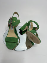 Jimmy Choo Mischa 85  Suede Slingback  (Size 39.5 /UK 6.5)