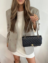 Chanel Black Caviar Leather Medium Classic Double Flap