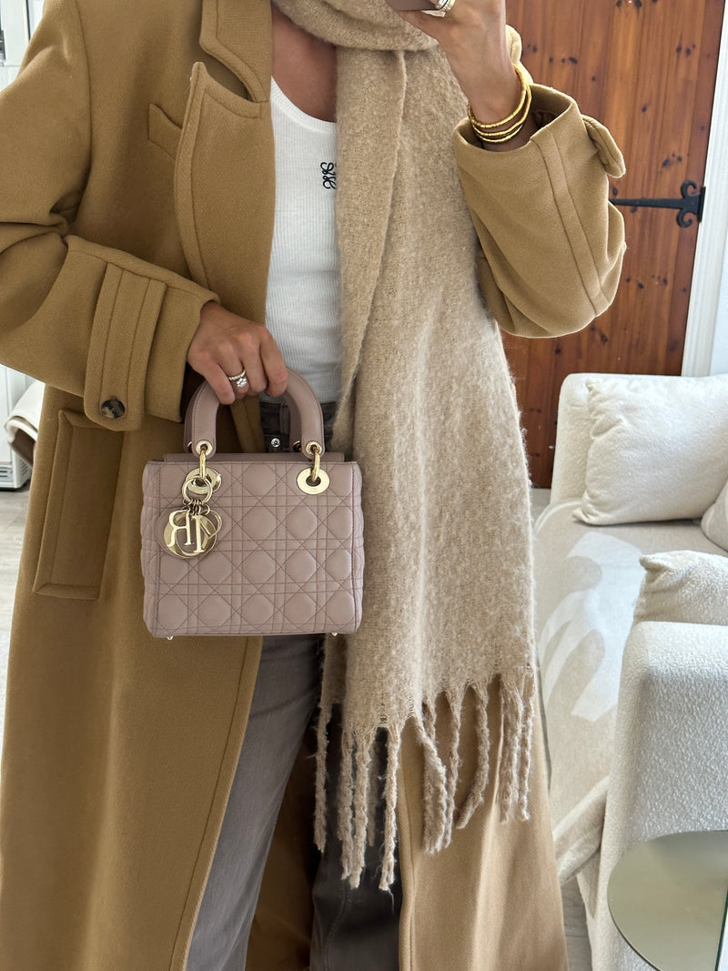 Christian Dior Small Lady Dior My ABCDIOR  In Blush Cannage
