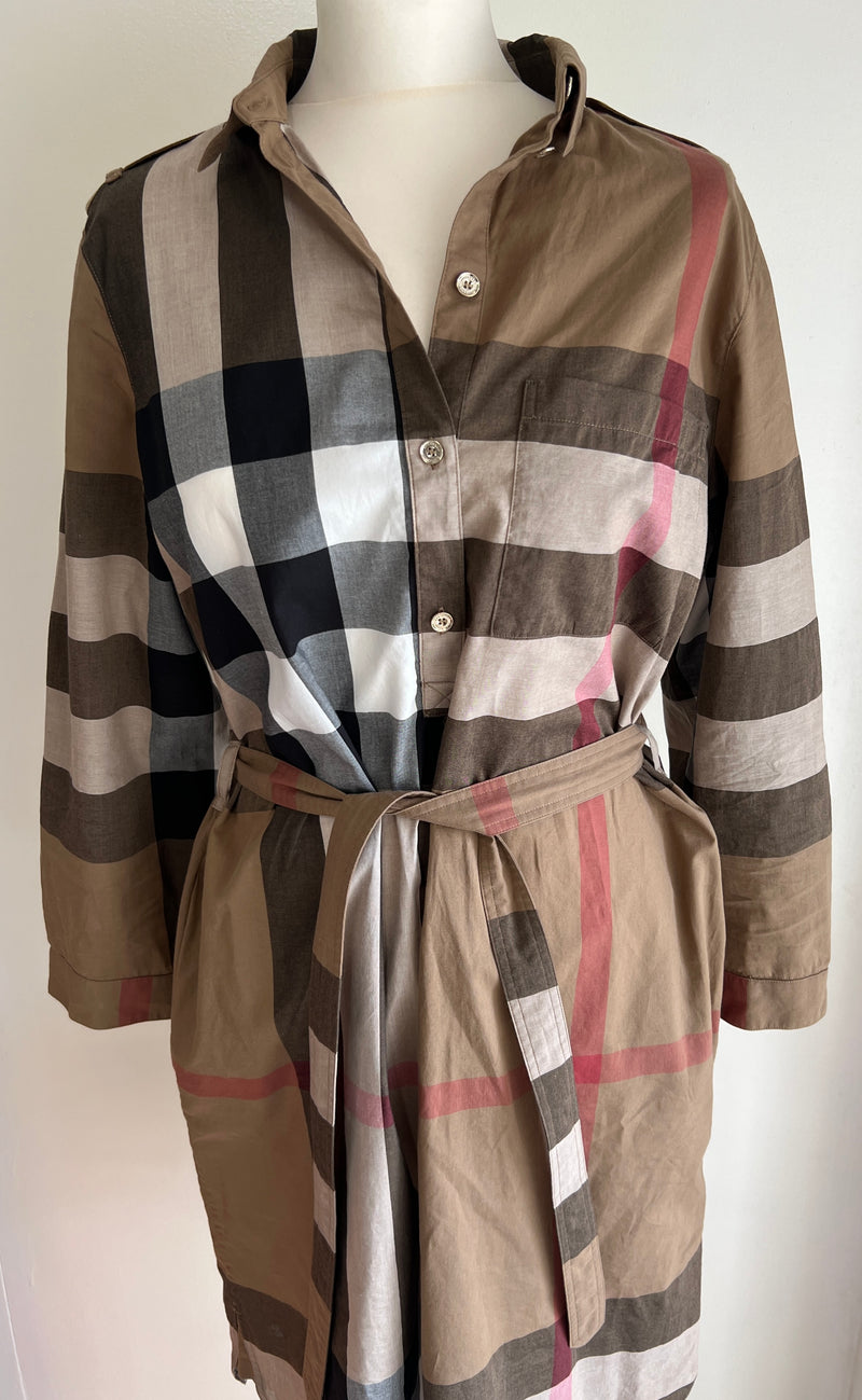 Burberry House Checked Dress  (Size uk 12)