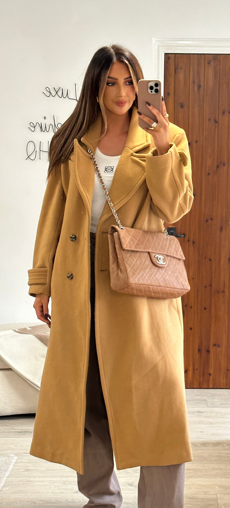 Chanel Caramel Maxi Single Flap Bag