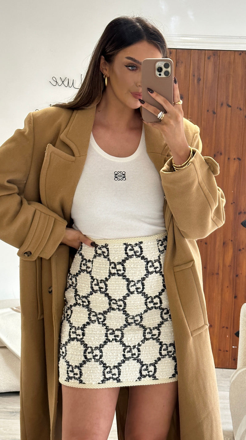 Gucci Tweed Skirt  ( Size  42/ UK 10 )