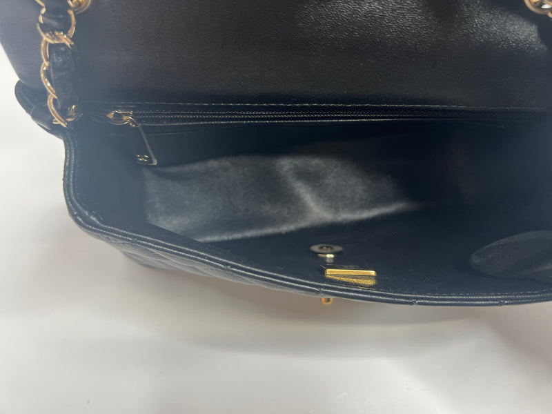 Chanel Mini Rectangle Bag In Black Lambskin