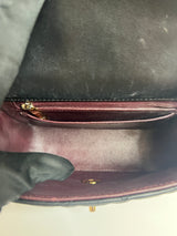 Chanel Mini Square Flap Bag In Black Lambskin