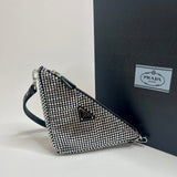 Prada Triangle Crystal-Embellished Bag