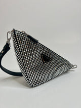 Prada Triangle Crystal-Embellished Bag