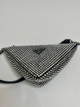 Prada Triangle Crystal-Embellished Bag