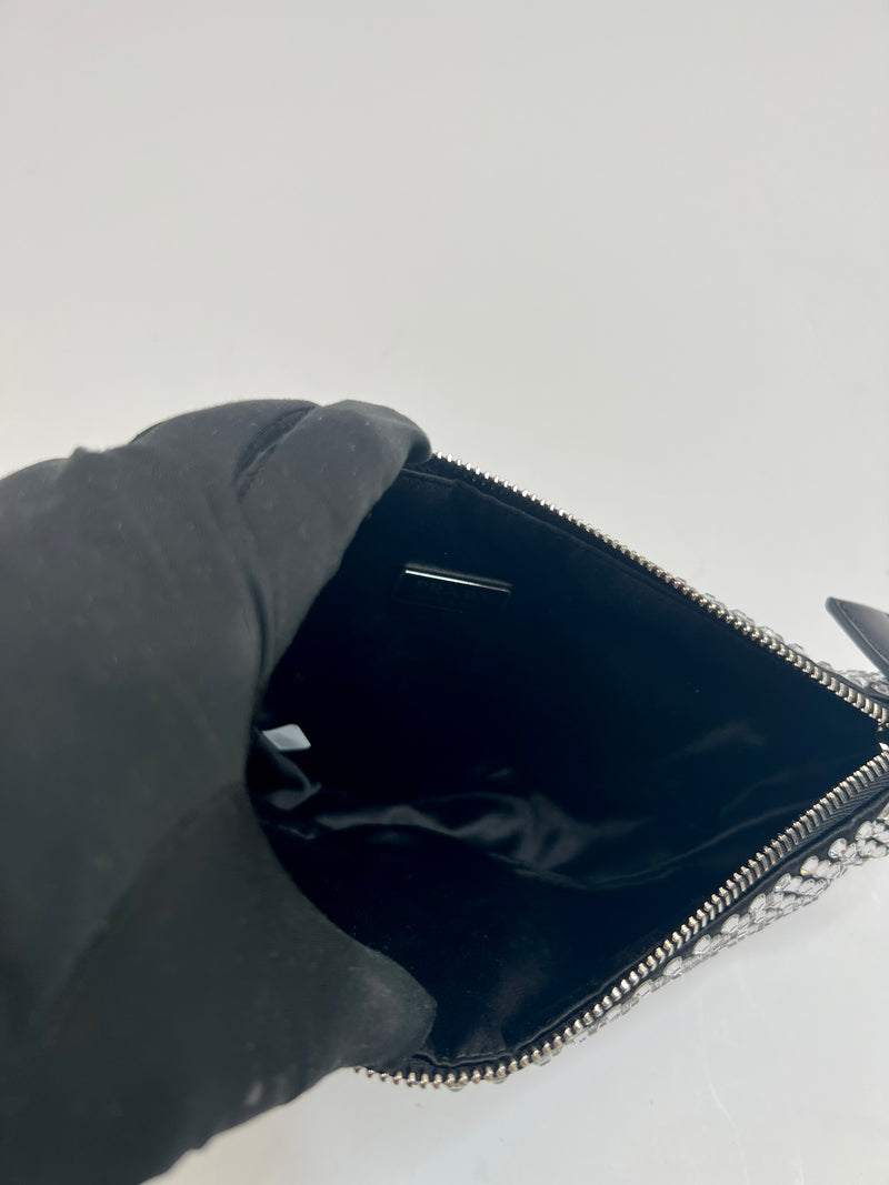 Prada Triangle Crystal-Embellished Bag