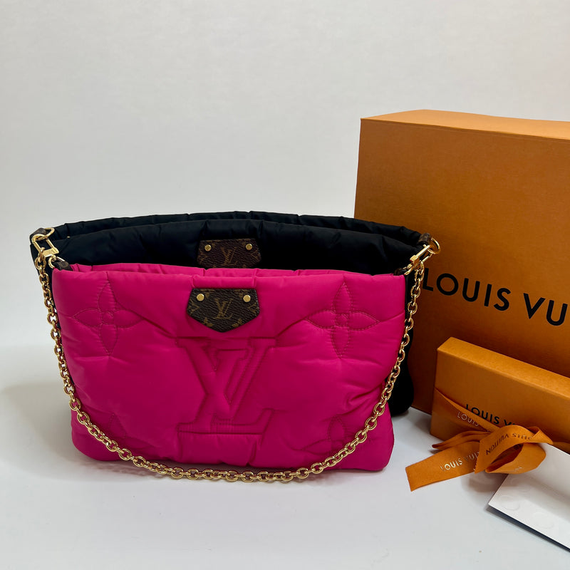 Louis Vuitton Black x Fuchsia Monogram Pillow Multi Pochette Maxi Bag