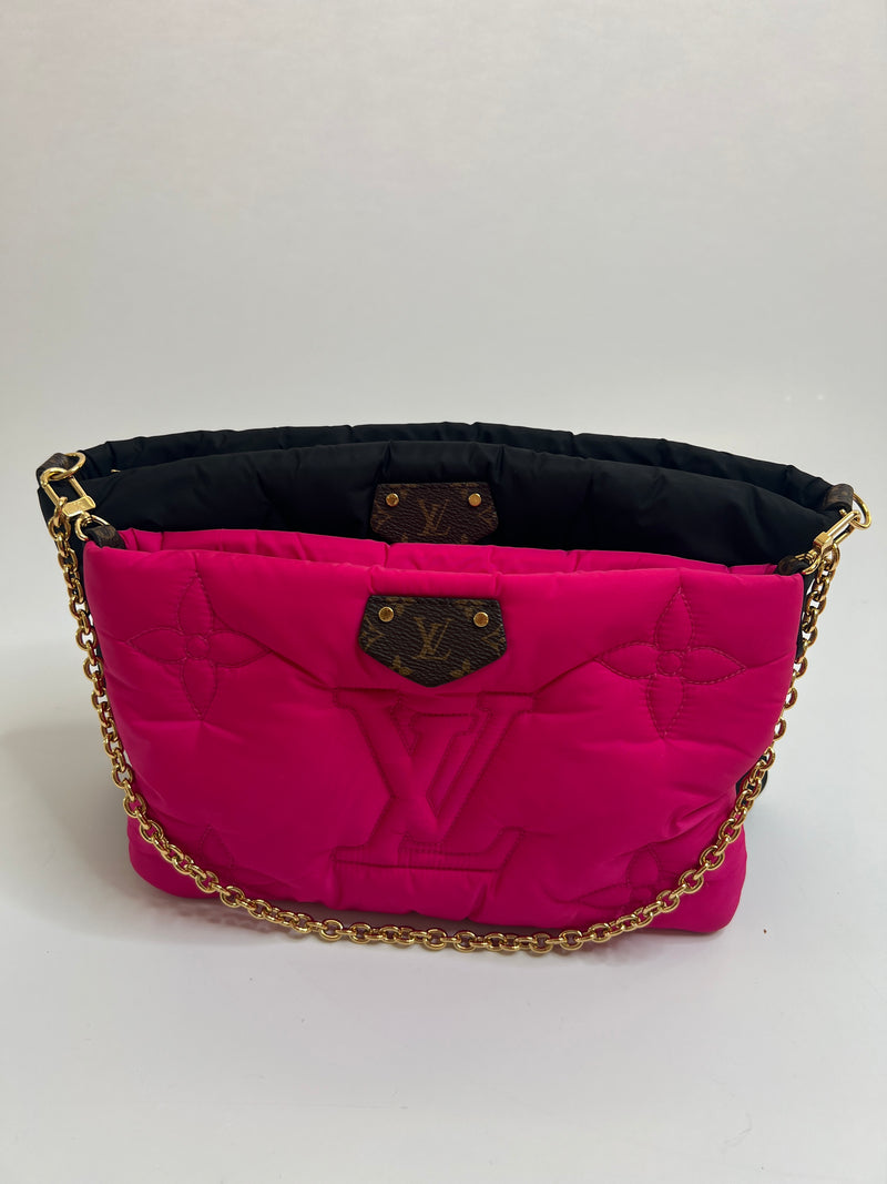 Louis Vuitton Black x Fuchsia Monogram Pillow Multi Pochette Maxi Bag