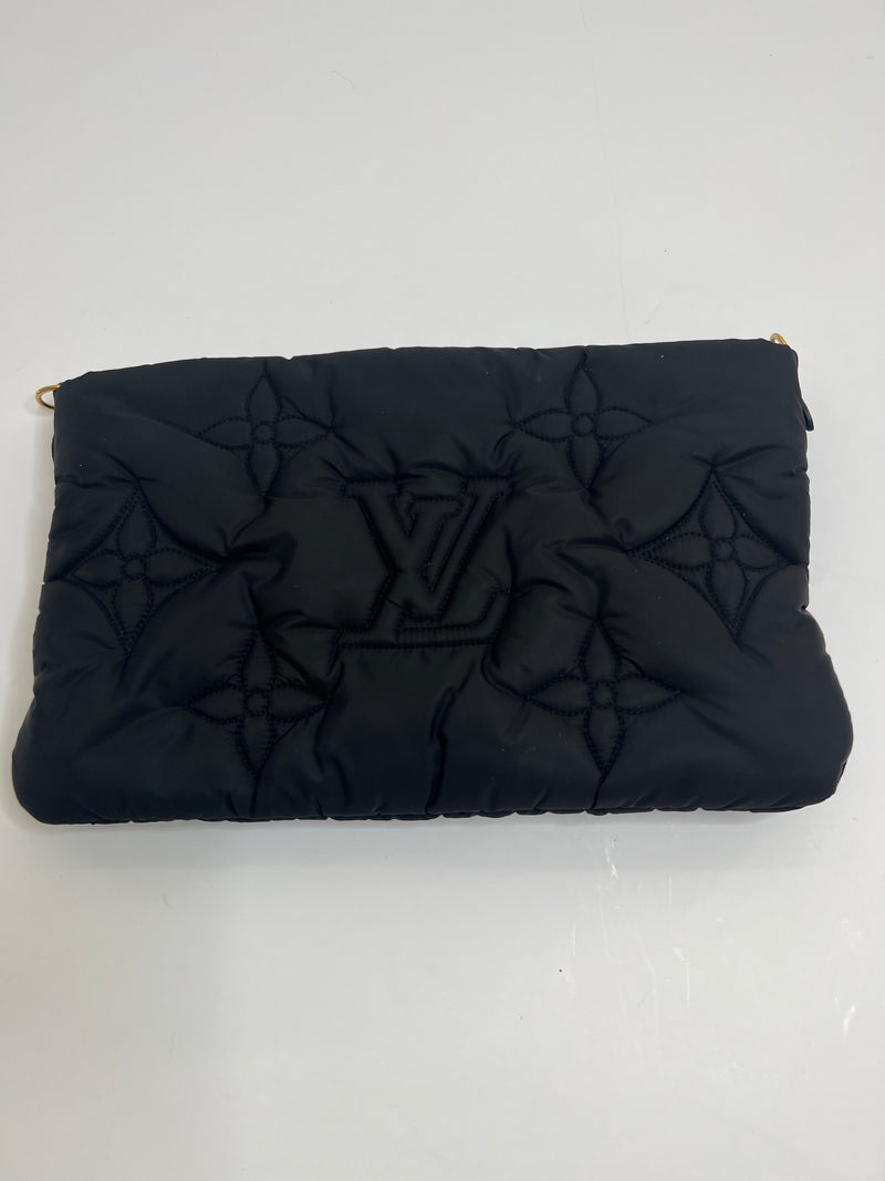 Louis Vuitton Black x Fuchsia Monogram Pillow Multi Pochette Maxi Bag
