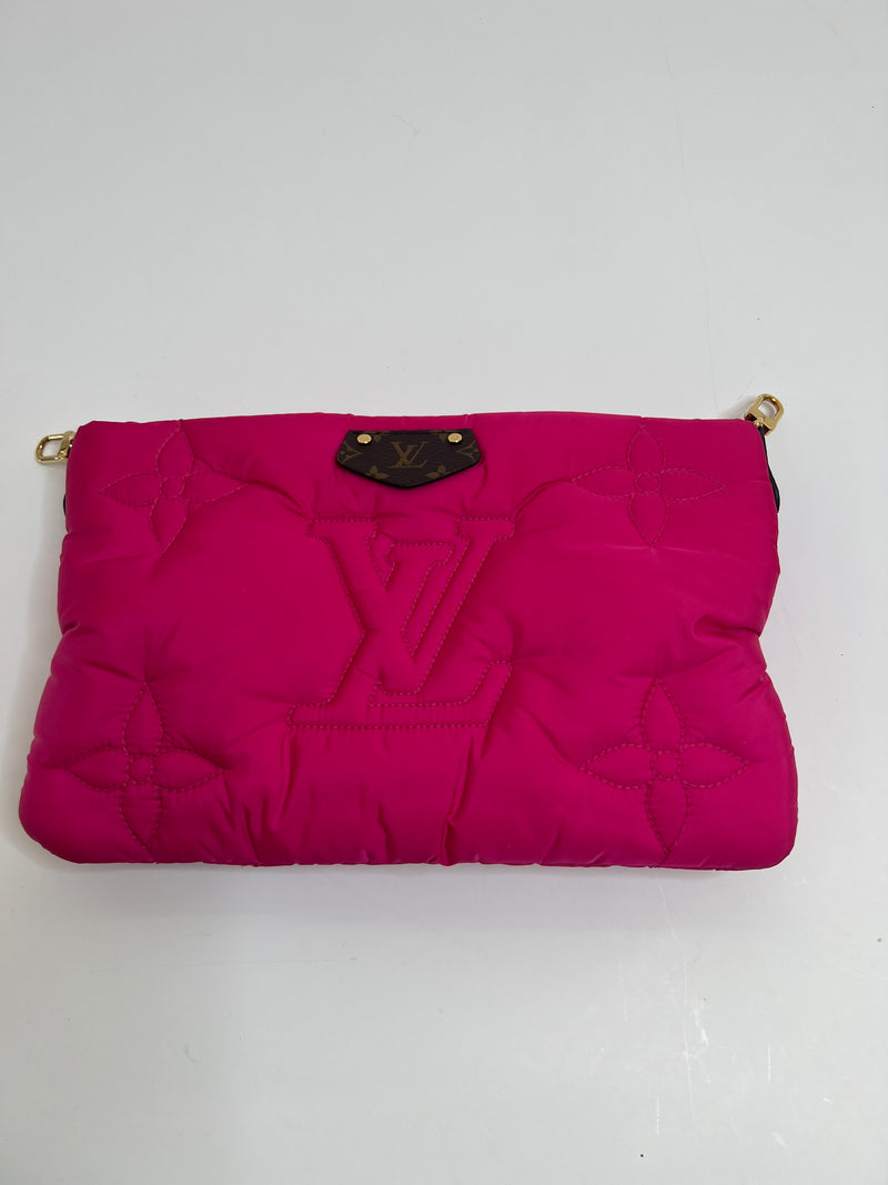 Louis Vuitton Black x Fuchsia Monogram Pillow Multi Pochette Maxi Bag