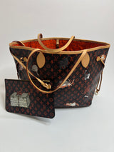 Louis Vuitton x Grace Coddington Catogram Neverfull MM Bag