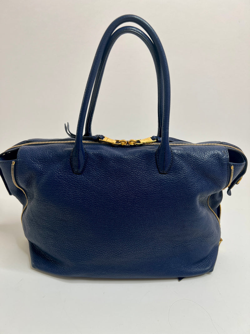 Miu Miu Navy Tote Bag