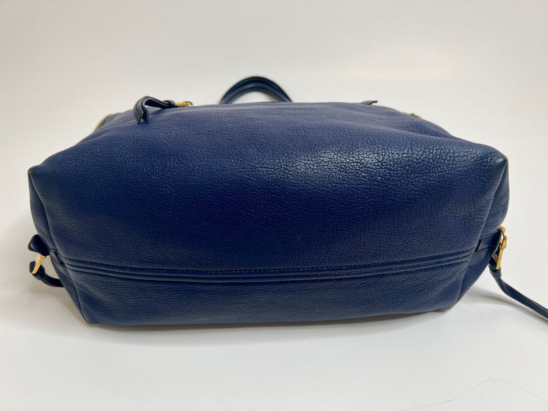 Miu Miu Navy Tote Bag