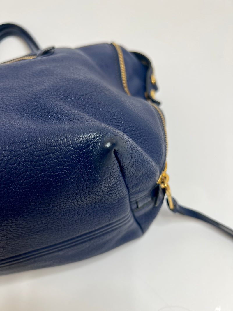 Miu Miu Navy Tote Bag