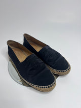 Chanel Black Satin Espadrilles (Size 41/UK 8)