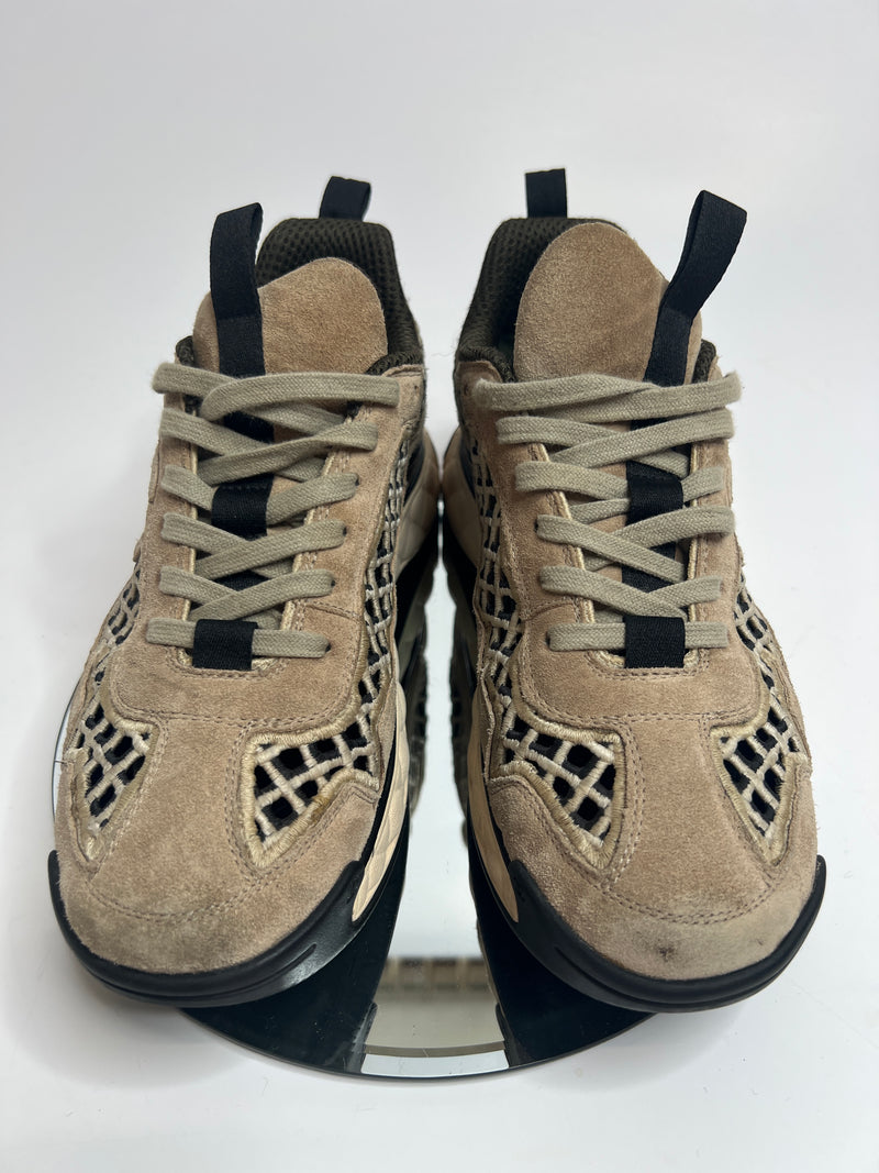 Chanel Technical Beige / Black Abstract Sneakers (Size 39.5/UK 6.5)