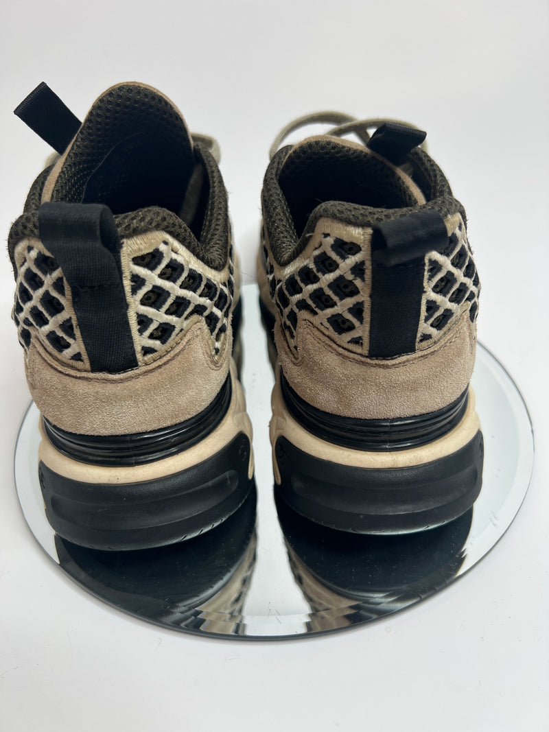 Chanel Technical Beige / Black Abstract Sneakers (Size 39.5/UK 6.5)