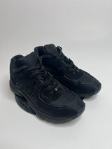 Chanel Black Satin CC Logo Sneakers (Size 40.5/UK 7.5)