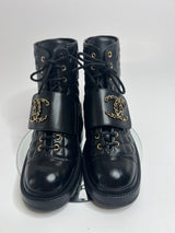 Chanel Black Quilted Leather Boots (Size 38 /UK 5)