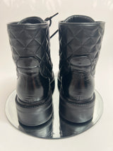 Chanel Black Quilted Leather Boots (Size 38 /UK 5)