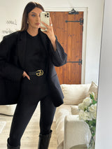 Gucci GG Marmont Black Belt (Size 65/26)