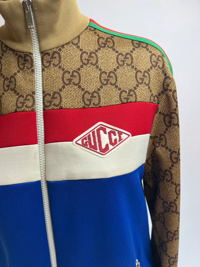 Gucci GG Print Technical Jersey Track Jacket (Size S/UK10)
