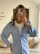 Alexander Wang Blue Shirt With Vest Insert  ( Size 2/ UK )