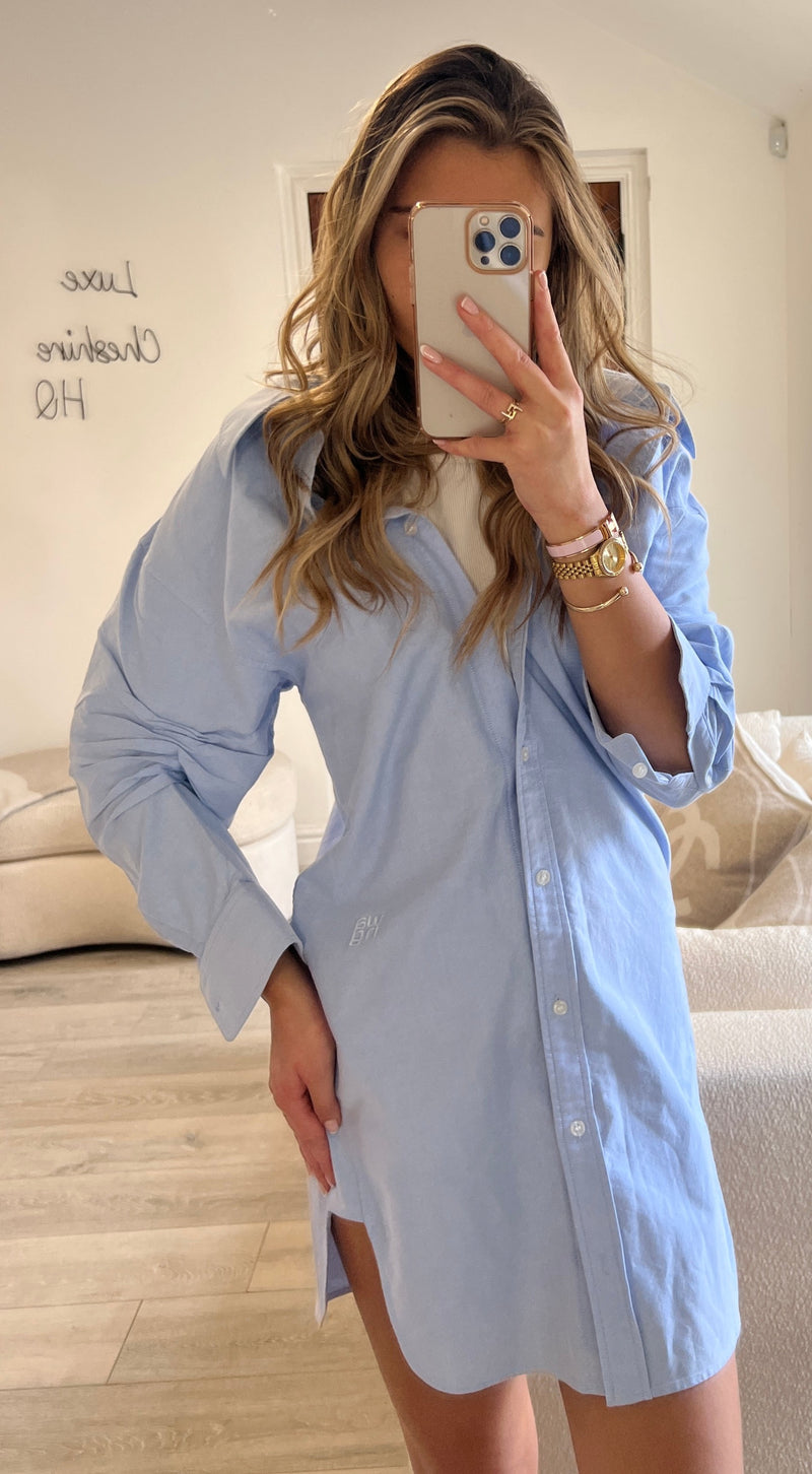 Alexander Wang Blue Shirt With Vest Insert  ( Size 2/ UK )