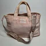 Miu Miu Pink Terry Cloth Tote Bag